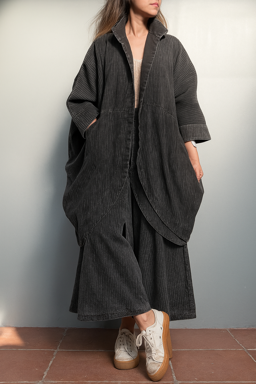 Jacka i stentvättat bomull- Daniella EN KVAR