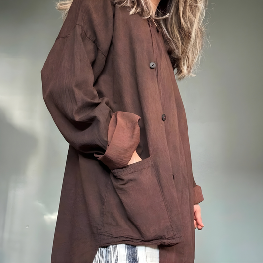 Tunika i naturfärgat bomull- Nina