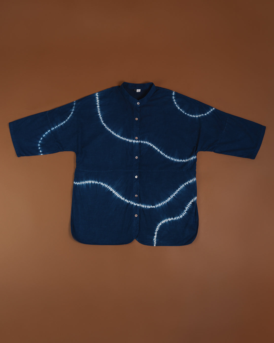 Skjorta med mandarinkrage