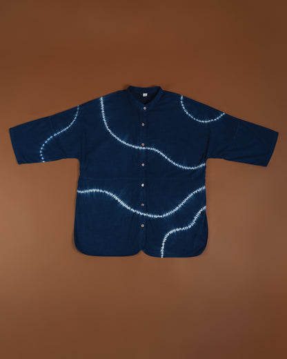 Skjorta med mandarinkrage